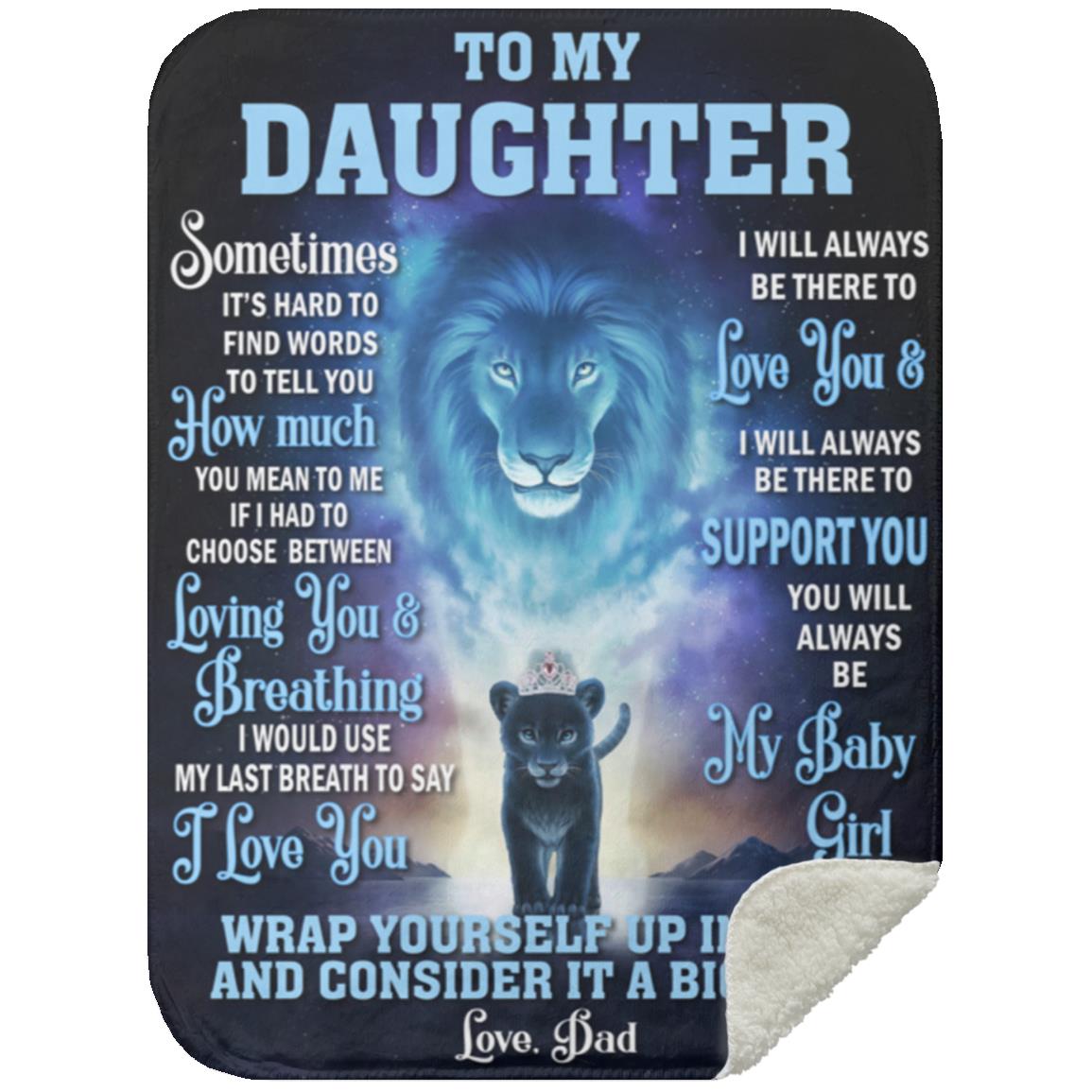 Daughter Premium Fluffy Sherpa Blanket