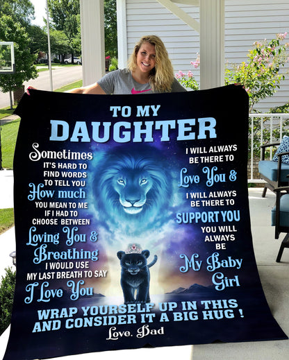 Daughter Premium Fluffy Sherpa Blanket