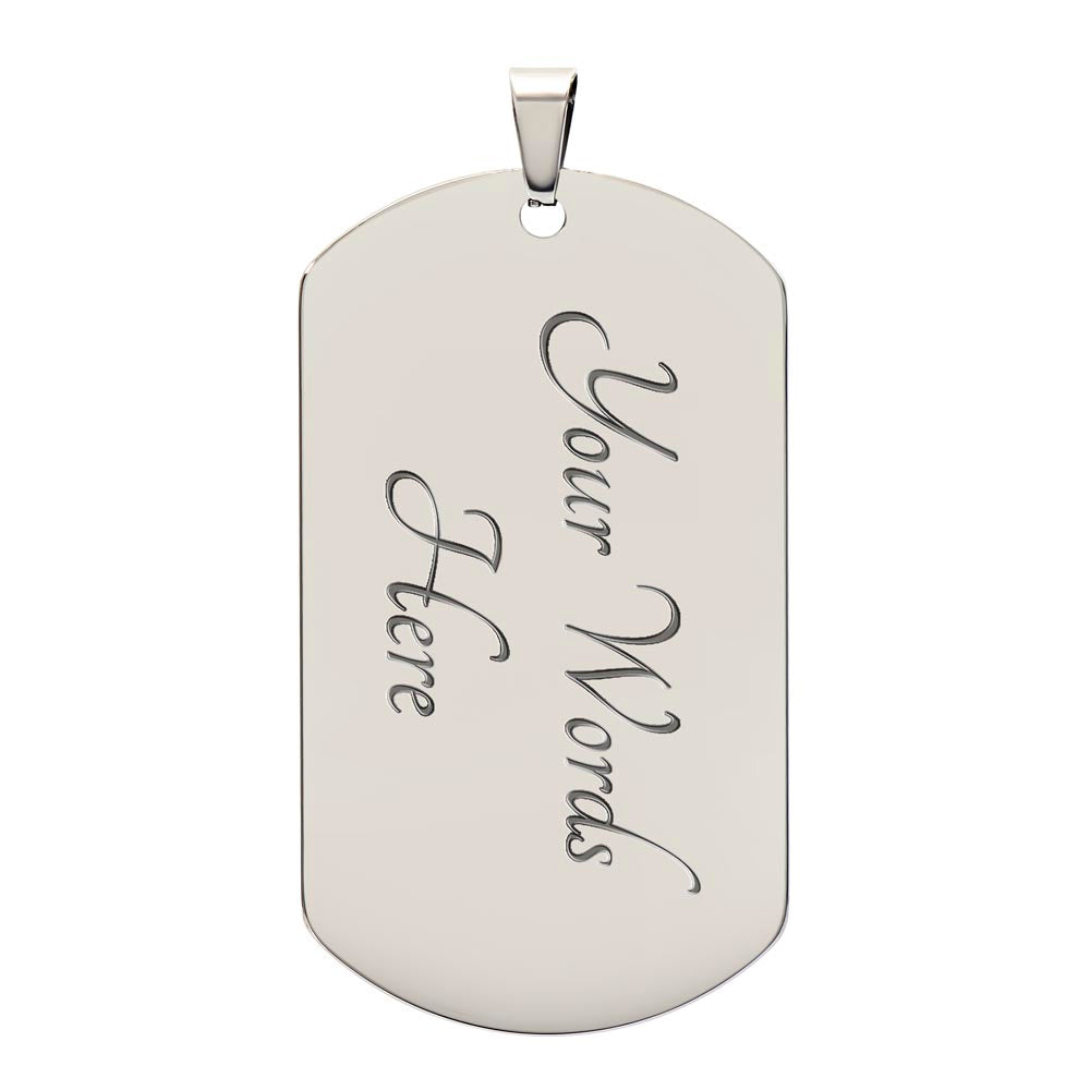 Congrats dog tag