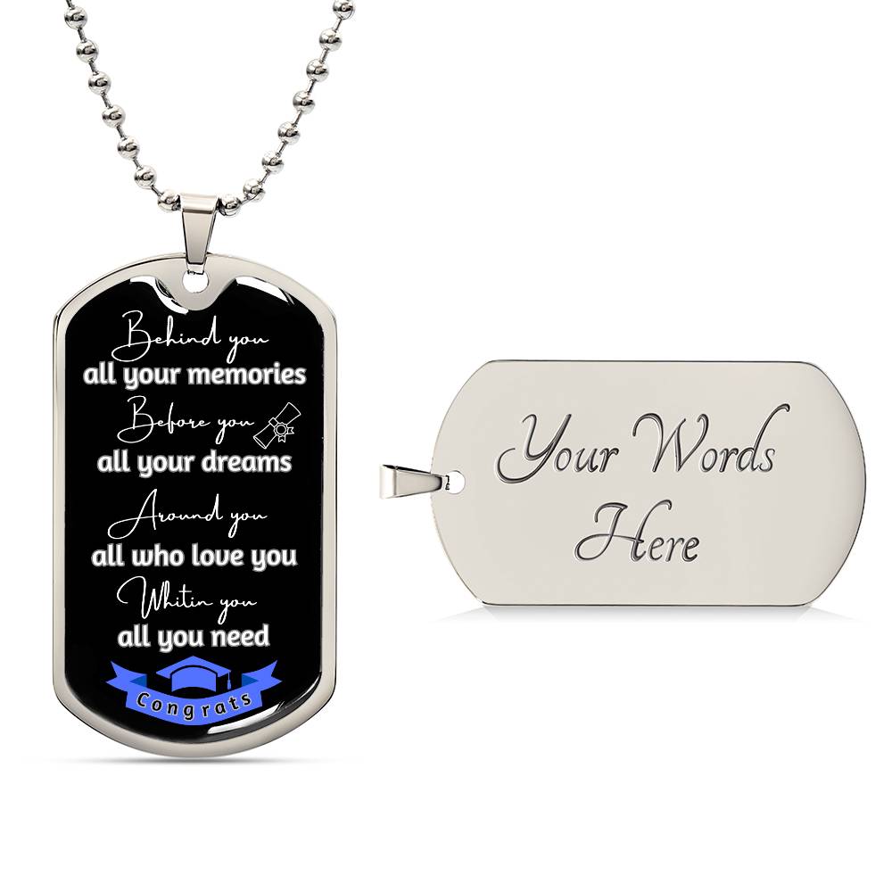 Congrats dog tag