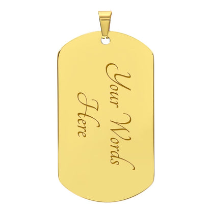 Congrats dog tag