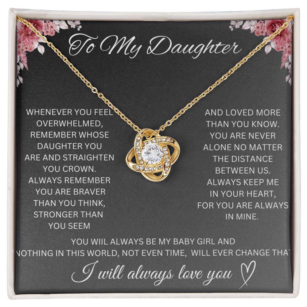 Daughter Love Knot Necklace